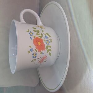 Set of two Corelle cup and saucer